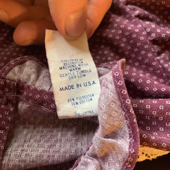 Miss Quality Girls Sz 12 vintage Plaid Dress Ruffles Eyelet Long Sleeves - Picture 4 of 4